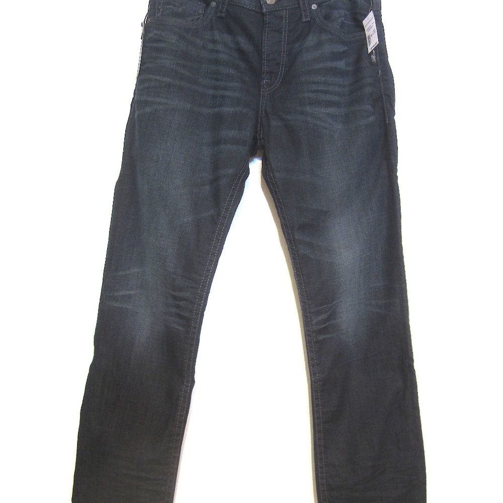 Silver Jeans Co. Men's Eddie Relaxed Fit Tapered Leg, New, W36xL32, color Indigo